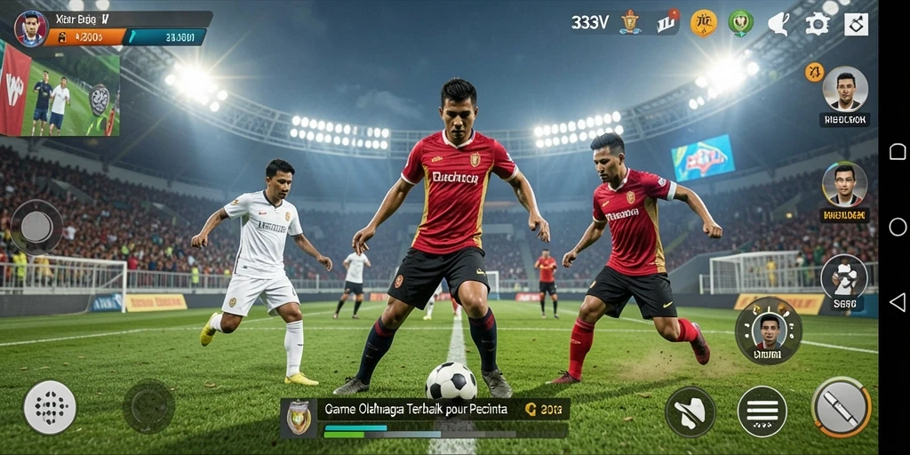 Tampilan gameplay <strong>333V</strong> yang seru dan mengasyikkan di arena olahraga.