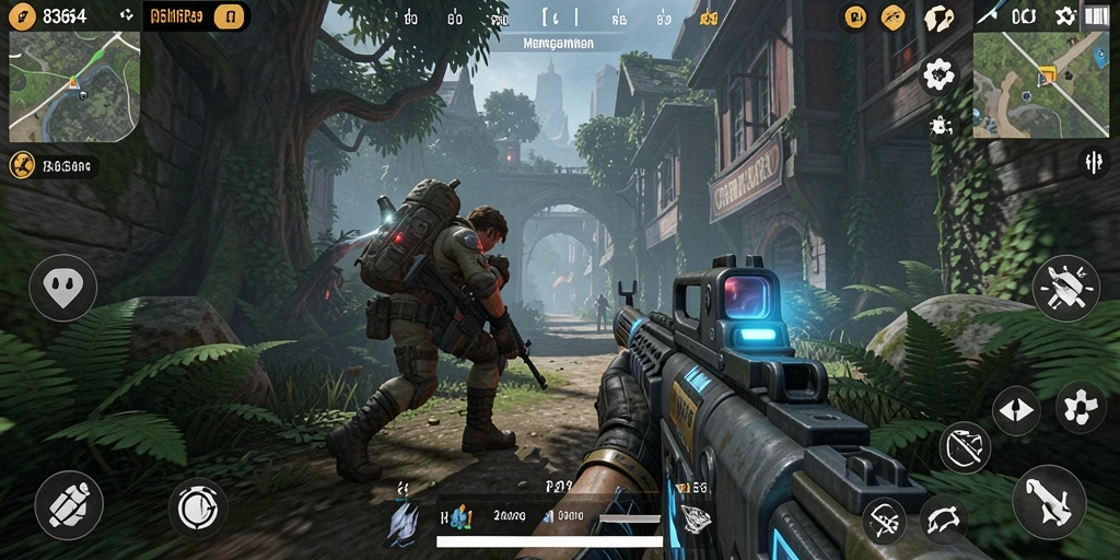Gameplay mendebarkan dalam 8364, aksi penuh intensitas.
