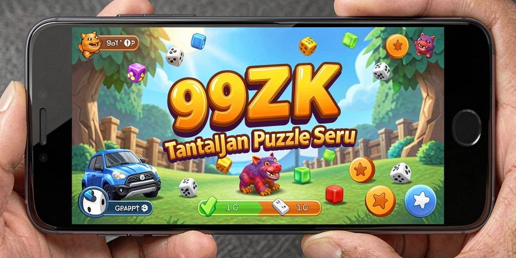 Tangkapan layar 99ZK menampilkan gameplay puzzle yang menantang dan seru.