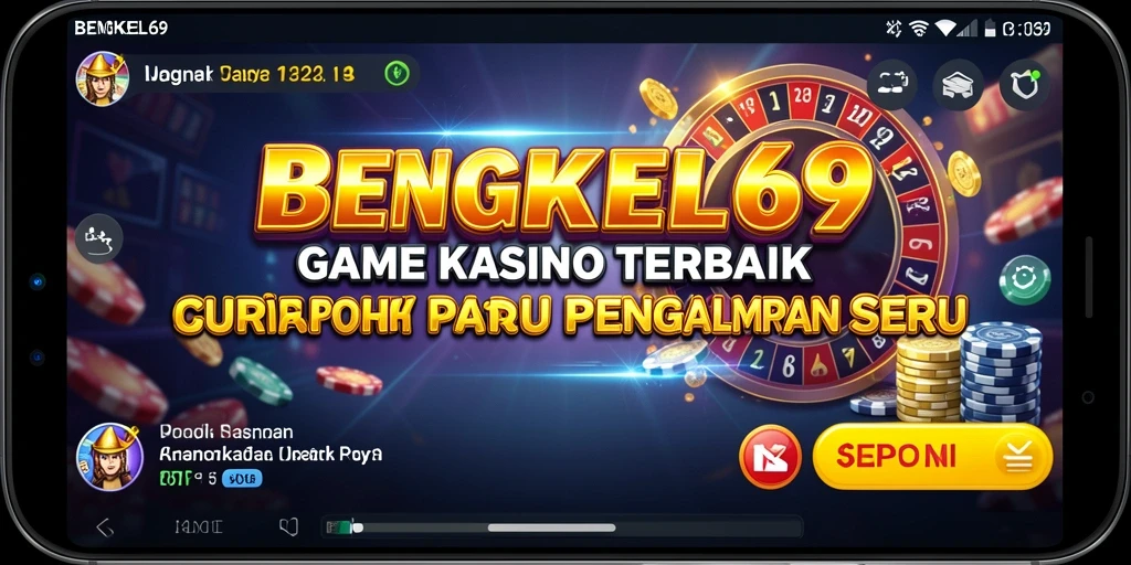 Tampilan menarik BENGKEL69 dengan berbagai permainan Kasino yang seru.