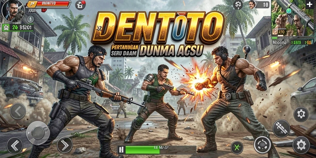 Tampilan gameplay DENTOTO yang penuh aksi dan menegangkan.