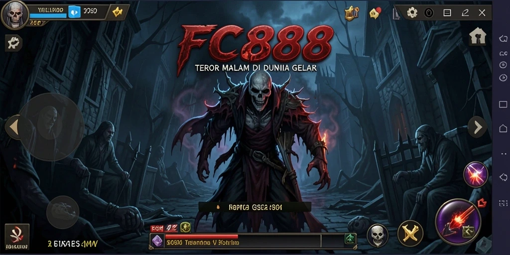 Tampilan gameplay FC888 yang mencekam dan menyeramkan.