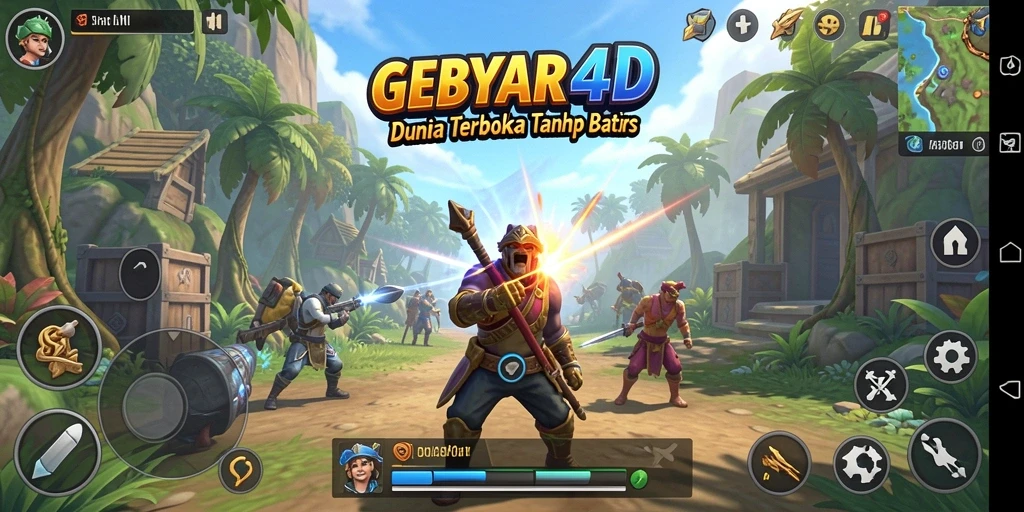 Screenshot menampilkan gameplay seru dan grafis indah GEBYAR4D.