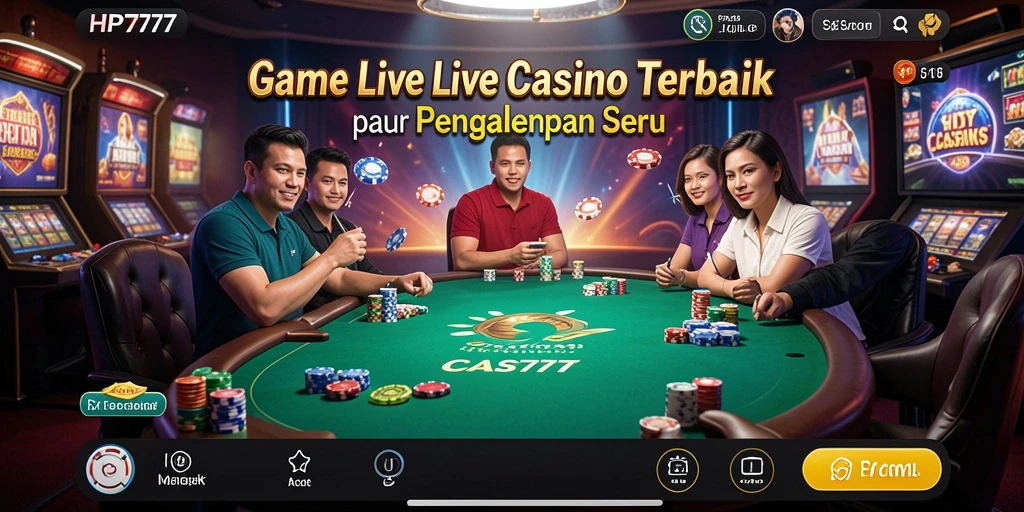 Menampilkan gameplay langsung yang mendebarkan di HP777.