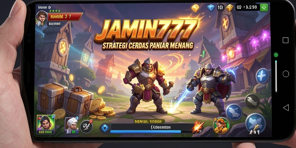Screenshot menunjukkan aksi strategis dalam game JAMIN777.