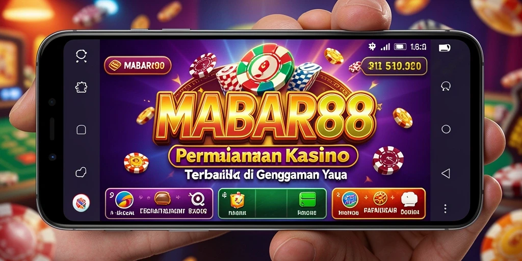 Tampilan permainan Kasino yang mendebarkan di MABAR88