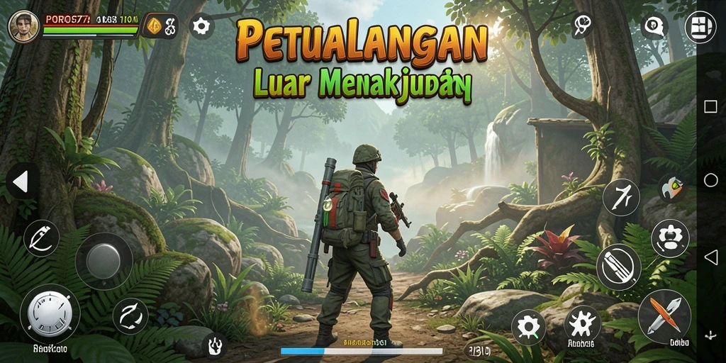 Gameplay seru di dunia Open World POROS77.