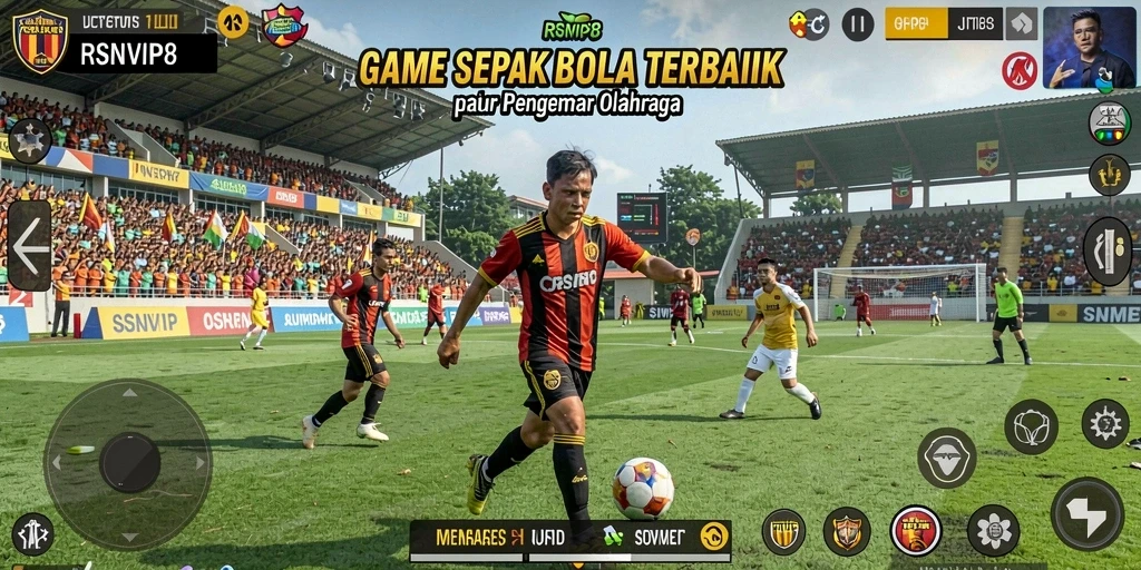 Tampilan gameplay menarik dari RSNVIP8 yang penuh aksi sepak bola.
