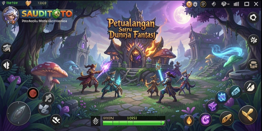 Screenshot SAUDITOTO menampilkan aksi seru dalam permainan petualangan.