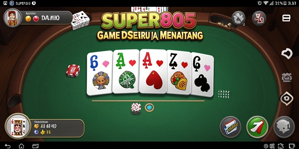 Tampilan gameplay Domino yang seru dan interaktif.