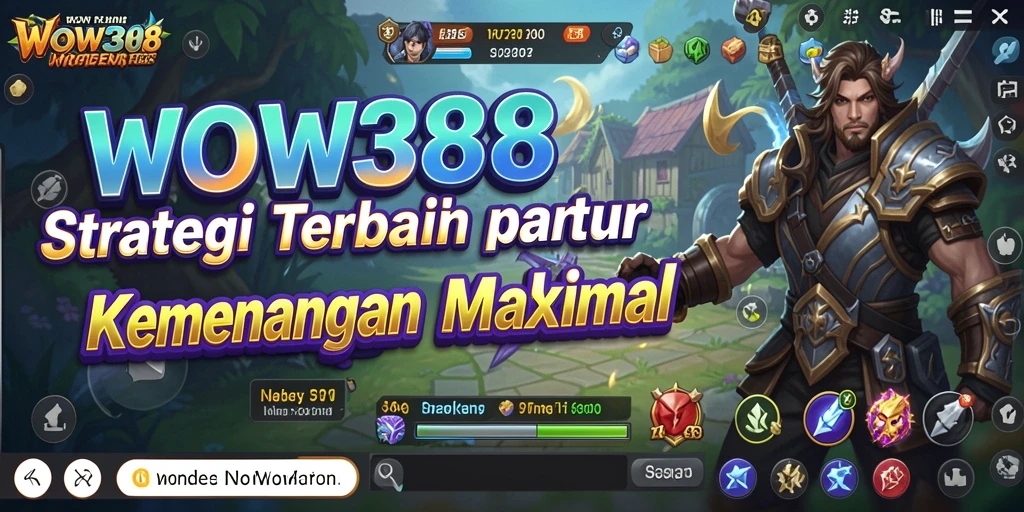 Tangkapan layar gameplay WOW388 menunjukkan strategi di medan perang.